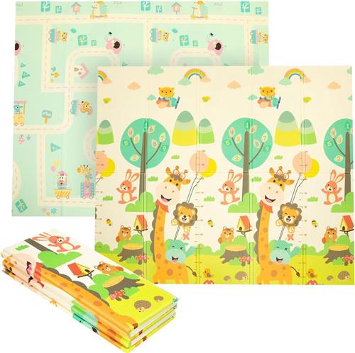 Goodivery ® Veilige en Comfortabele Speelmat voor Baby's met Dubbelzijdig Ontwerp en Gemakkelijk Opvouwbaar