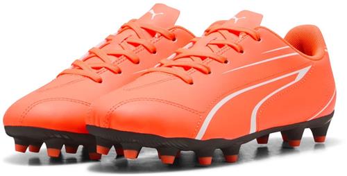 Puma voetbalschoenen Vitoria FG/AG junior rood/zwart - stevige grip.