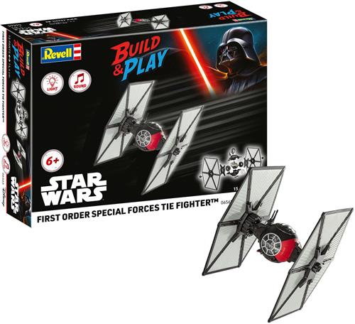 Revell Modelbouwpakket Ruimtevaart - 06565 Build - Play - First Order Special TIE Forces - Star Wars - met Licht en Geluid - voor Kids Plastic - 1:51