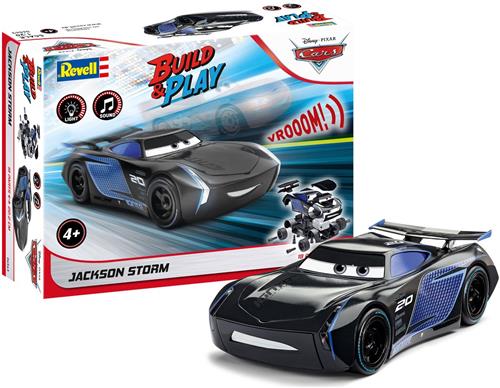 Revell Modelbouwpakket Militaire voertuigen - 06563 First Construction - Jackson Storm - Disney-Cars - Licht en Geluid - voor Kids Plastic - 1:20