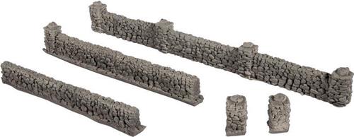 NOCH 0058281 H0 Muur met metselwerk Basalt