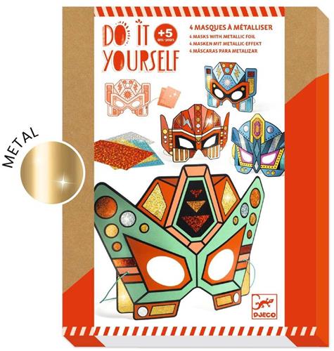 DJ07924 Doe het zelf Super Robots metallic maskers