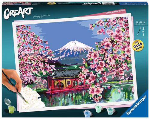 Ravensburger CreArt - Malen nach Zahlen 20177 - Japanese Cherry Blossom - ab 14 Jahren