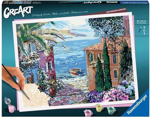 Ravensburger Malen nach Zahlen 20218 - Mediterranean Landscape - ab 14 Jahren