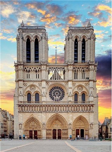 Puzzel in Parijs 2 x 500 stukjes.