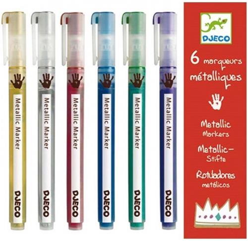 Djeco - Djeco 6 Metallic Stiften