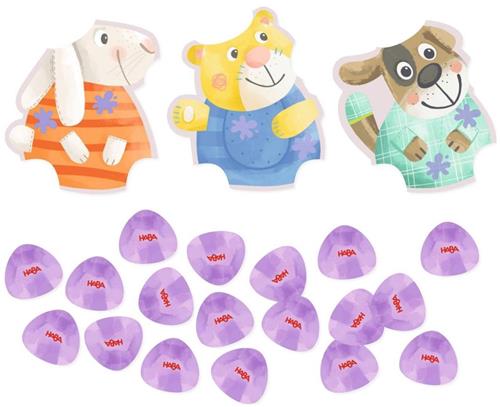 Haba educatief spel Mijn Eerste Spellen - Mine or Yours? kleurrijk karton.