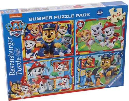 Paw Patrol puzzel - 4 x 42 stukjes