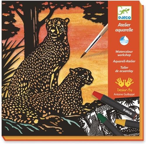 Djeco - Djeco Aquarel Workshop Jungledieren