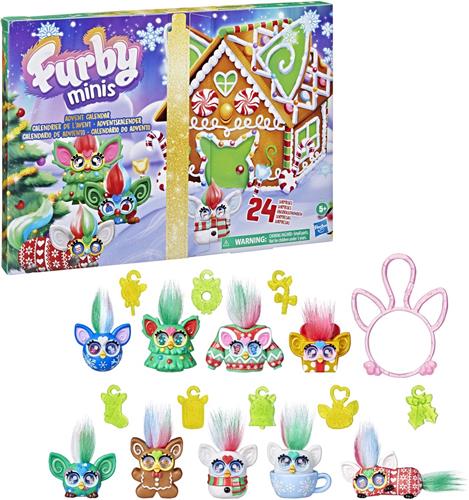 Furby Minis Adventskalender, speelgoed voor kinderen van 6+ met 24 dagen verrassingen