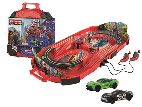 Carrera Racebaan - Speed Arena - Police Chase - Koffer - Green Rr - Speed Police - 2,77m Lang