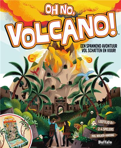 Oh No Volcano Kaartspel - 2-4 Spelers