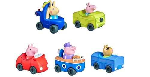 Set van 5 verschillende Peppa Pig mini buggy's