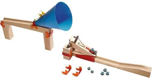 Haba Knikkerbaan Basisset Katapult - Hout