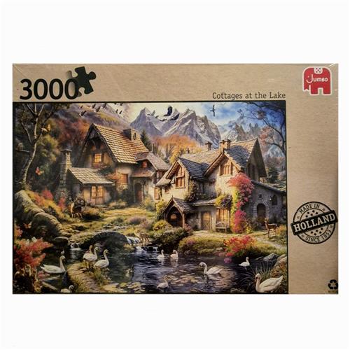 Jumbo - Premium Collection - 3000 stukjes - Cottage at the Lake - Legpuzzel