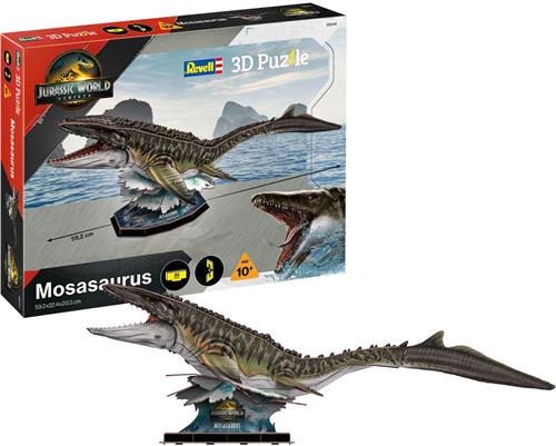 Revell Puzzel - 00244 Jurassic World Rebirth - Mosasaurus - 83 Stukjes - 59,2cm 3D Puzzel