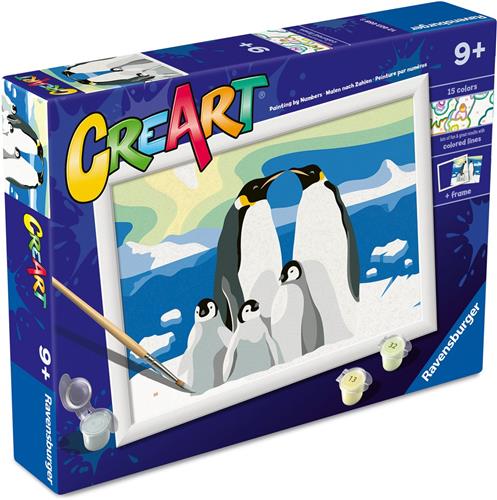 Ravensburger - CreArt junior - Pinguin familie