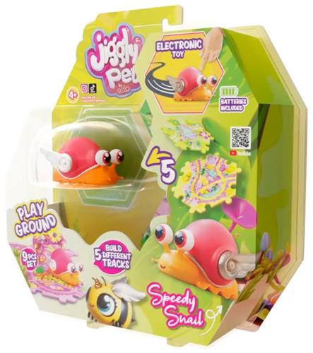 Jiggly Pets Oranje robot Slak - Speelgoed - Educatief - vanaf 4 jaar