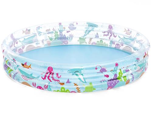 Goodivery® Ruim en kleurrijk kinderzwembad met onderwatermotieven voor speelplezier