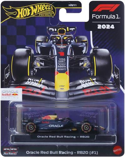 Hot Wheels - Premium Metalen Formule 1 Verzamelbaar Speelgoed Raceauto - Max Verstappen Red Bull