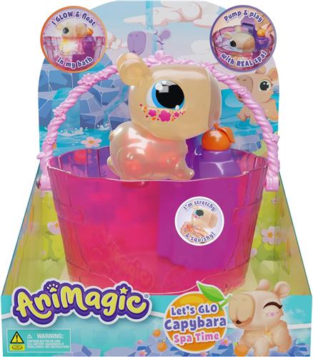 Animagic Lets Glo Capybara Spa Time - Speelfiguur - Met Waterval