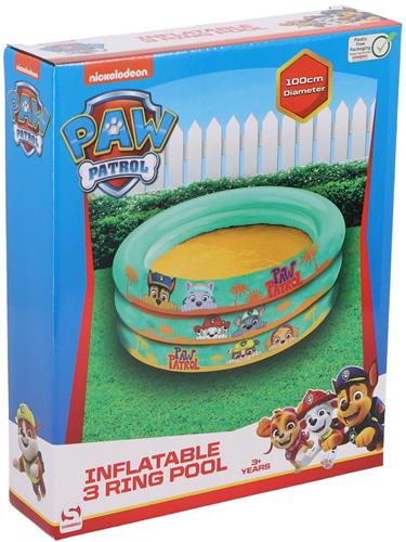 Paw Patrol 3 Rings Zwembad Groen/Geel