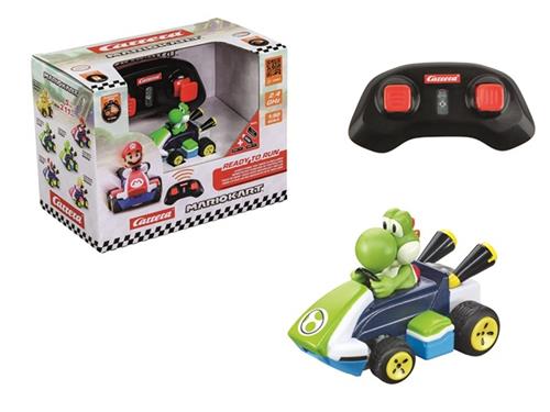 Carrera RC voertuig Auto - RC Auto Mini - Mario Kart - Yoshi - 6,2cm Lang - 2,4GHz RC Model Kant en Klaar - Carrera -