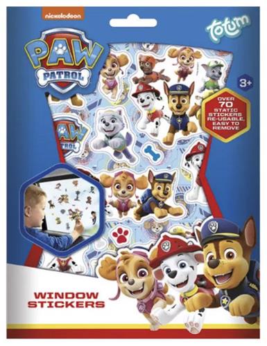 Paw Patrol Raamstickers - Auto Stickers - Raam Sticker - Paw Patrol - Jong en Oud - Herbruikbaar - 70 Statische Stickers - Nickelodeon - Duurzaam - Vakantie - Cadeau - Kinderfeestje - Speelgoed Voor Onderweg - Knutselen -