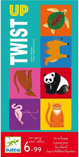 Djeco spel Twist up - taalspel voor kinderen vanaf 6 jaar.