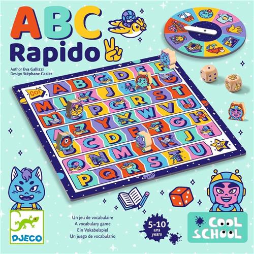 Djeco educatief spel ABC rapido - woordenschat race FSC hout.