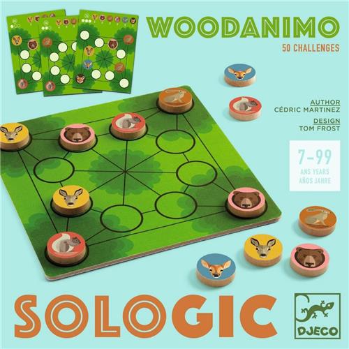 Djeco logicaspel Woodanimo - FSC 100% houten speelgoed.