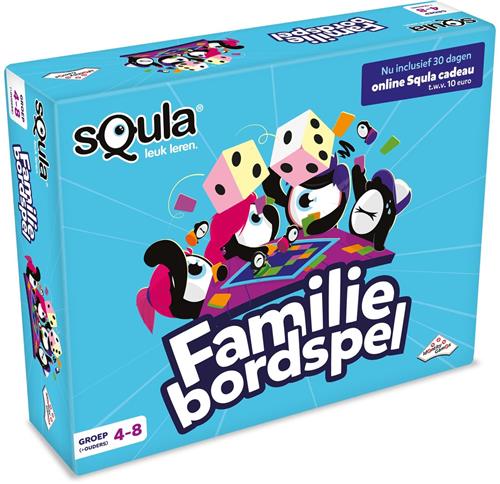 sQula Familiebordspel - Speel en leer met het hele gezin - Voor 2 tot 4 spelers vanaf 7 jaar