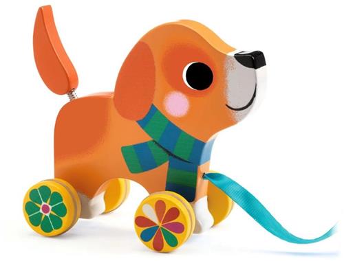 Djeco trekfiguur hondje Lou