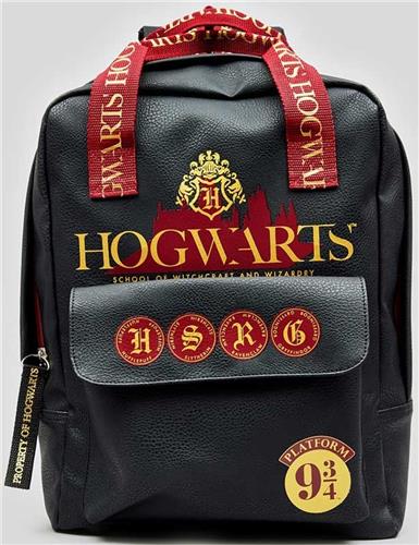 HARRY POTTER BLACK HOGWARTS PREMIUM SQUARE BAG.