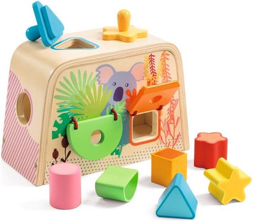 Djeco houten vormenstoof Multi Boita - educatief speelgoed baby.