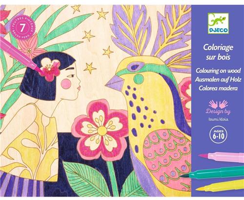 Djeco knutselset Sweet girls - creatieve kleuractiviteit voor kinderen.