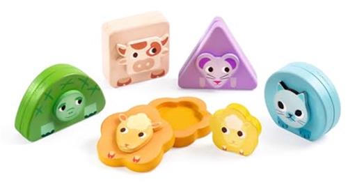 Djeco magnetisch speelgoed Kimami Farm - baby kleuren boerderij.