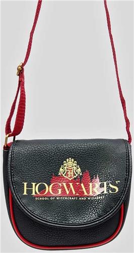 HARRY POTTER BLACK HOGWARTS PREMIUM SADDLE BAG.