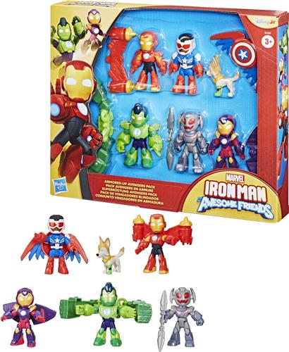 Marvel Iron Man and his Awesome Friends Armored-Up Avengers - Actiefiguren