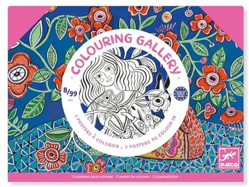 Djeco kleurplaten Bloeitijd - creatieve kunstset voor kinderen.