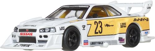 Hot Wheels Premium Autocultuur Silhouettes LB-ER34 Super Silhouette Nissan Skyline, auto schaal 1:64