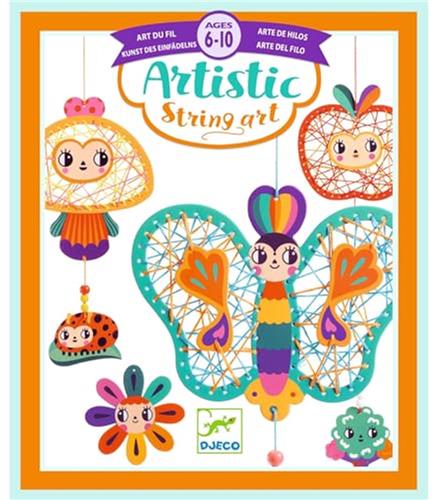 Djeco artistiek string art speelgoed - De tuin creatief knutselpakket.