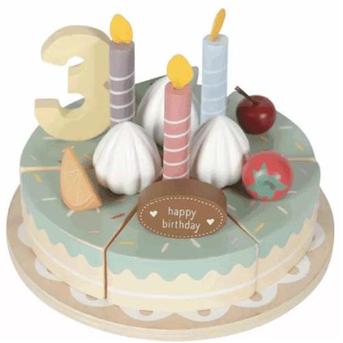 Little Dutch Verjaardagstaart Blauw