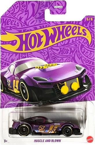 HOT WHEELS MUSCLE AND BLOWN 57 VIOLET HDH54 HW 5/6 1:64
