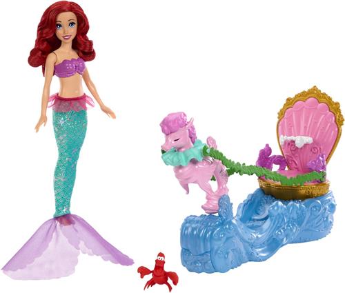 Mattel Disney Princess Ariel's Chariot, Modepop, Vrouw, 3 jaar, Meisjes, 215,9 mm, 600 g