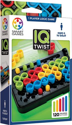 SmartGames - IQ Twist - Compacte denkpuzzel - 120 opdrachten