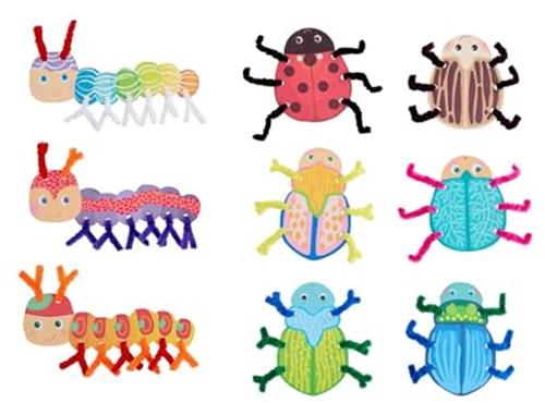 Haba knutselset - creatieve rijgset kevers en rupsen voor kinderen.