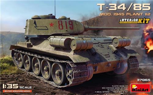 MiniArt - 1/35 T-34/85 MOD. 1945 PLANT 112 INETRIOR KIT - modelbouwsets, hobbybouwspeelgoed voor kinderen, modelverf en accessoires