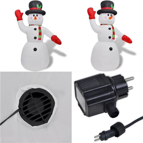 vidaXL Opblaasbare sneeuwpop 240 cm - Opblaasbare Sneeuwpop - Opblaasbare Sneeuwpoppen - Opblaasbare Sneeuwman - Opblaasbare Sneeuwmannen