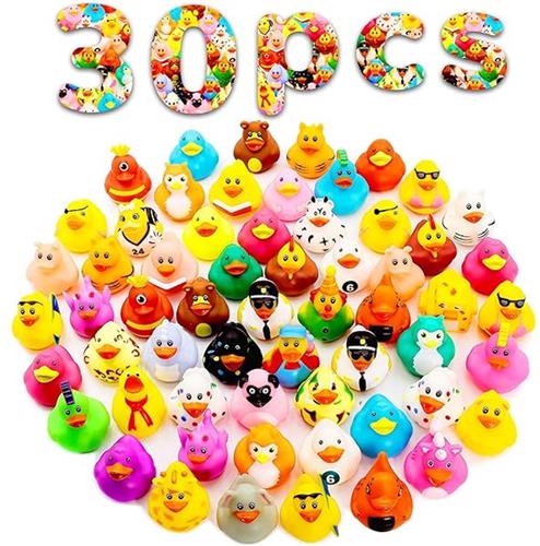 BOTC Badeendjes - 30 Stuks - Badspeelgoed - Rubber - 5 cm